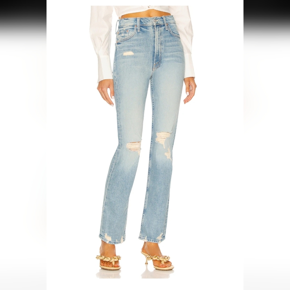 Mother superior high waisted rider skimp jeans